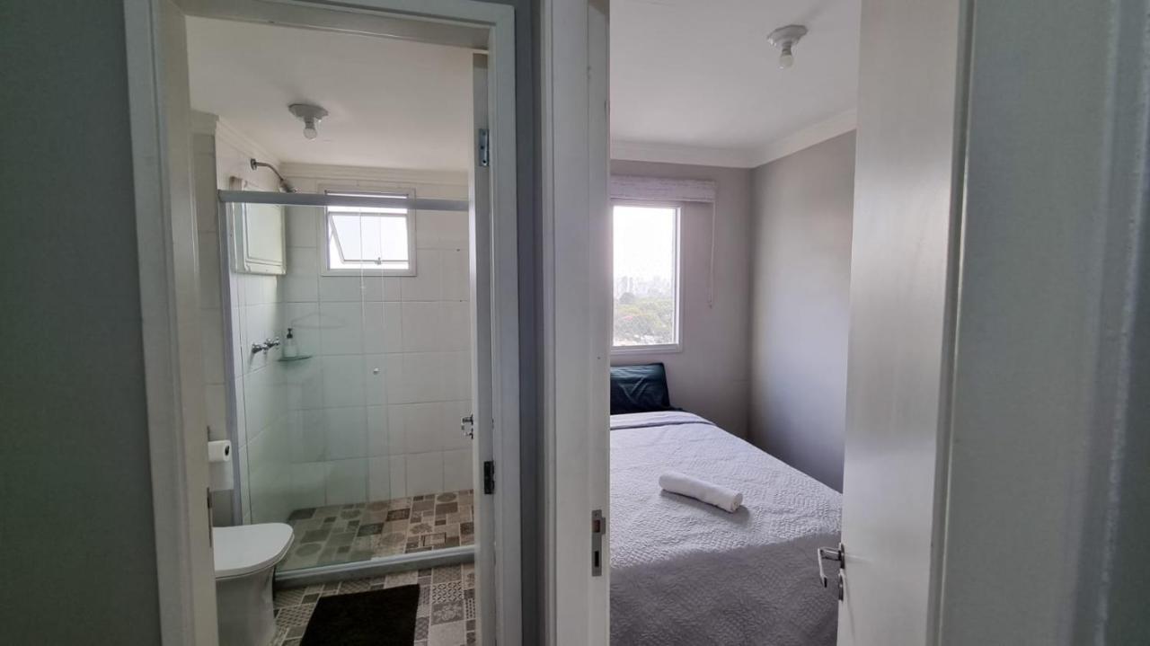 Quarto Em Apartamento Proximo Ao Aeroporto De Guarulhos Gru Værelse billede